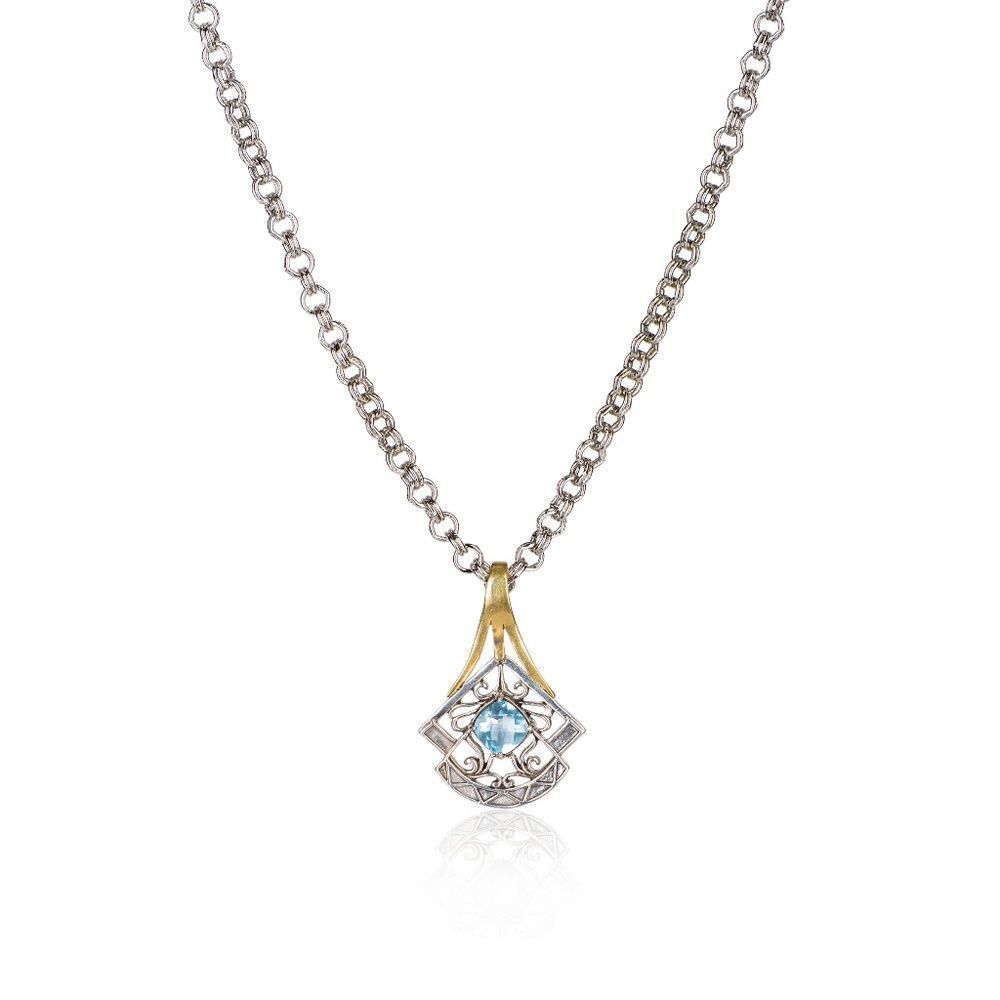 Sara Blaine/eSBe Lady Sarah Blue Topaz Necklace